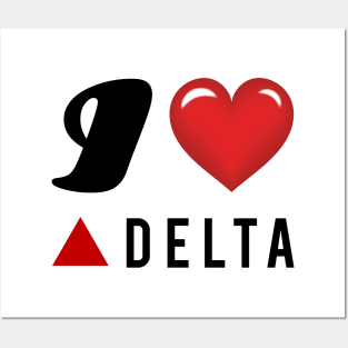 I Love Delta Posters and Art